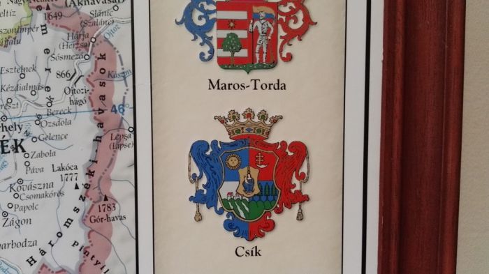 A Magyar szent korona országai falitérkép